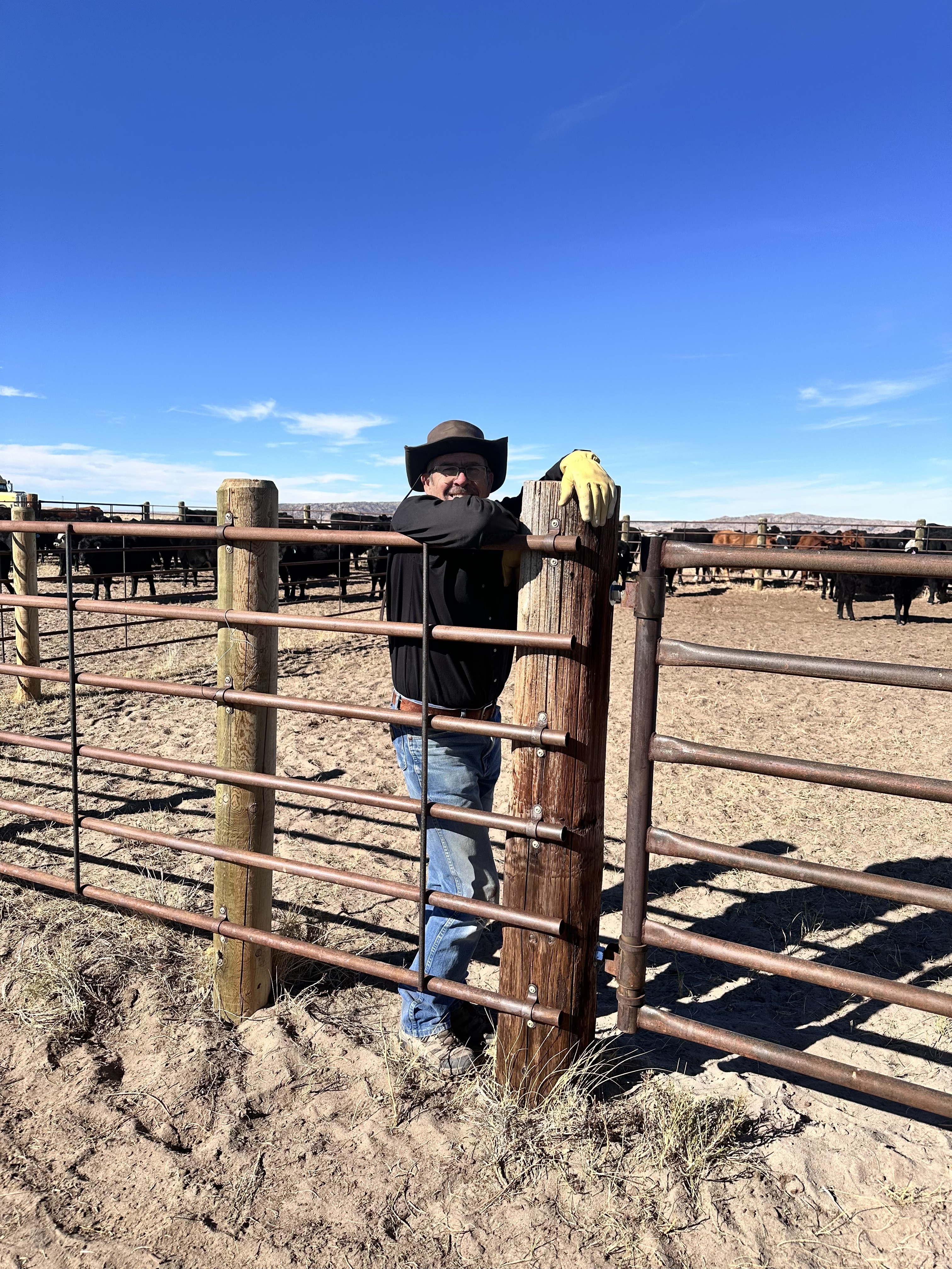 Al Eggli at a friend's ranch in Wyoming